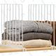 This four-pack of metal shelf dividers will help keep your extra closet storage space organized, and thus, more spacious, so you can squeeze in every last sweater and bag. Place them more widely apart for bulkier items or closer together to keep smaller stuff in order.
